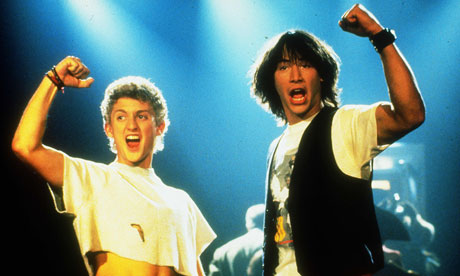 Alex Winter and Keanu Reeves in Bill and Ted's Excellent Adventure