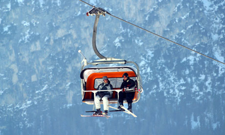 Chair lift Val Badia Trentino Alto Adige Italy