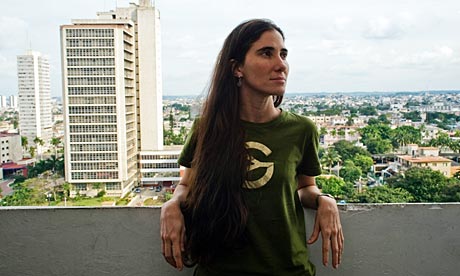 Yoani Sanchez author of the Generacion Y blog at home in Havana 