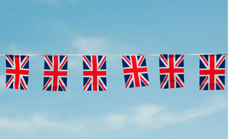 royal wedding union jack. Union Jack flag bunting