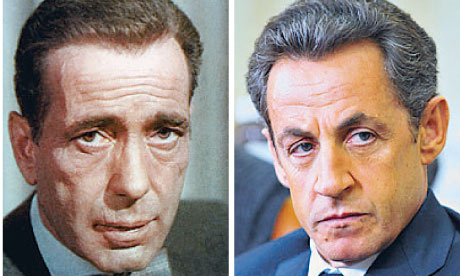 Humphrey Bogart and Nicolas Sarkozy