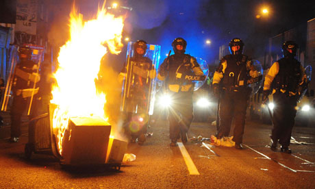 Tesco protesters clashed with police again on Thursday night in the Stokes Croft area of Bristol.
