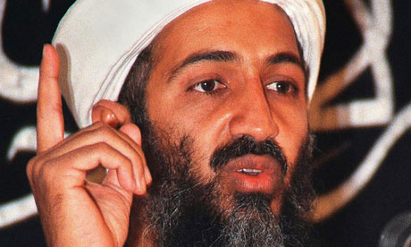 A photo of Bin Laden on. Osama in Laden