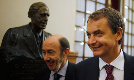 Zapatero and Rubalcaba 