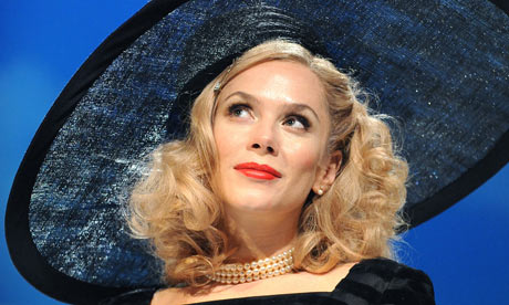 Anna Friel (Holly Golightly) in Breakfast At Tiffany's at Theatre Royal Haymarket