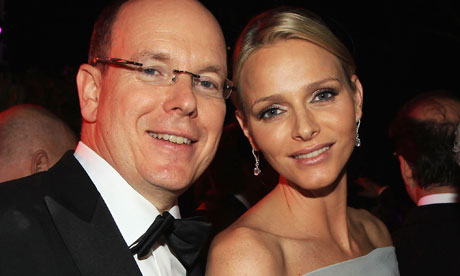 Prince Albert with Charlene Wittstock.
