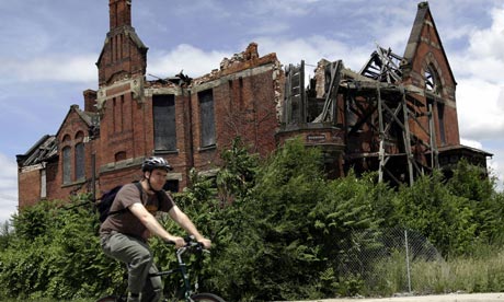 A derelict house in Detroit