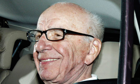 News Corp chairman Rupert Mogul leaves the offices of News International in London