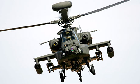 Apache helicopter hits Afghan children