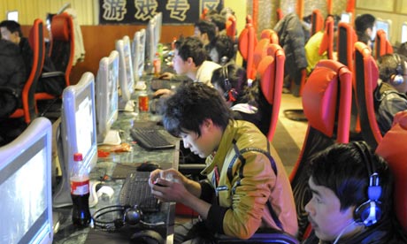 An internet cafe in Beijing