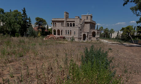 Greece in crisis the villa at Zografou