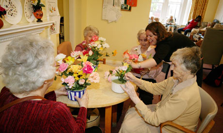 Care home staff and residents