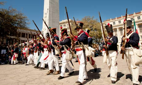 A re-enactment The Alamo