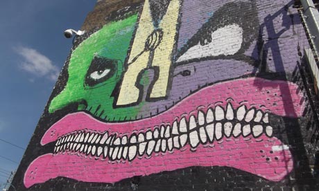 Graffiti near the Olympic Park