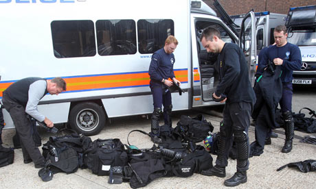 London police put on riot gear