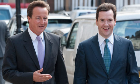 David Cameron with George Osborne