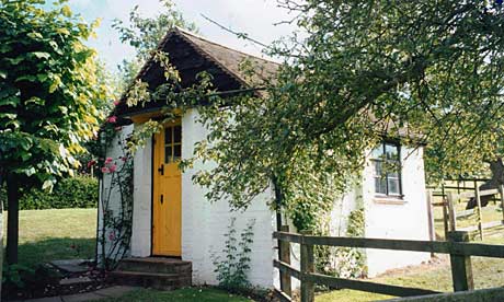 Roald Dahl's hut, in the garden of his home, Gipsy House in Great Missenden, Buckinghamshire.