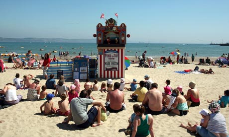 British seaside school holidays