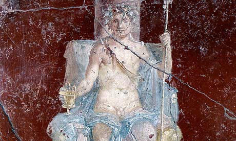 Bacchus, the god of wine and the grape harvest, also known as Dionysus