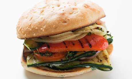 Grilled vegetable burger