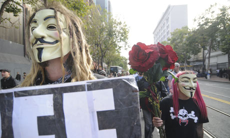 San Francisco V for Vendetta mask