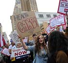 Occupy Wall Street supporters march call