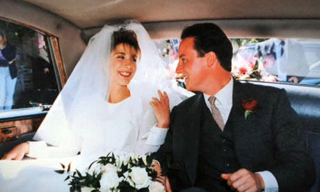 David and Samantha Cameron on their wedding day