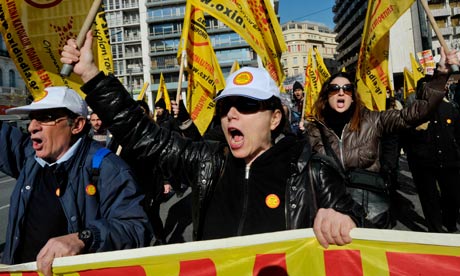 Greek protests, Athens, Eurozone crisis