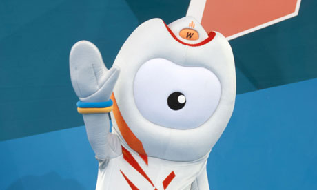 Fashion faux-pas? The Olympic mascot.