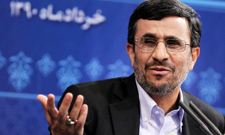 Iranian president, Mahmoud Ahmadinejad