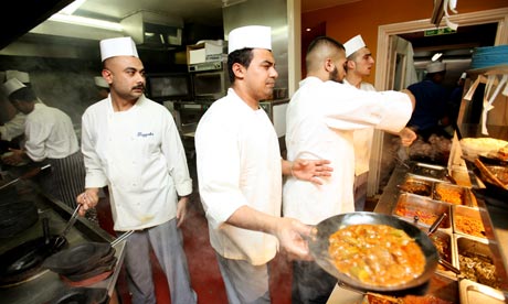 In the kitchen of Tayyabs curry house in Whitechapel, east London