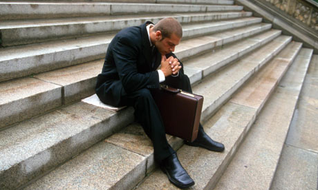 office worker suit briefcase