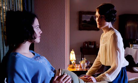 Downton Abbey … the late Sybil with Mary.