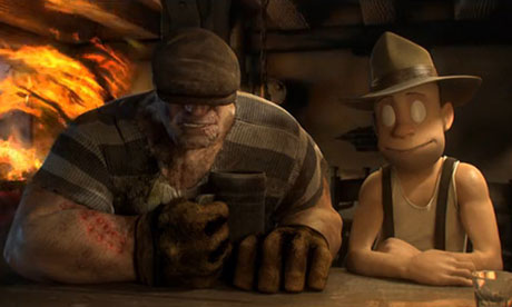 A still from The Goon