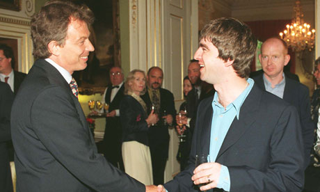 Tony Blair and Noel Gallagher