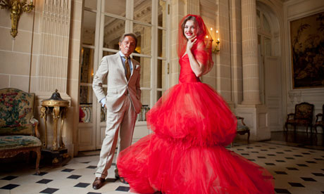 Valentino with the supermodel Natalia Vodianova