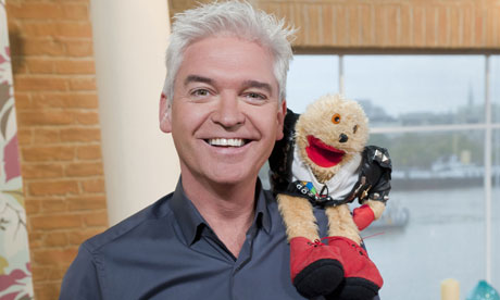 Phillip Schofield with Gordon the Gopher