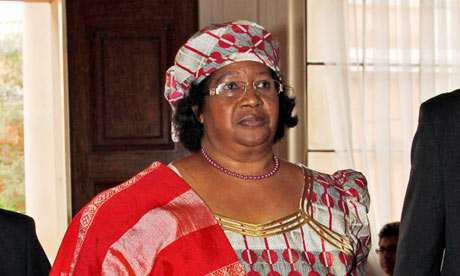 President of Malawi, Joyce Banda during a visit to London.