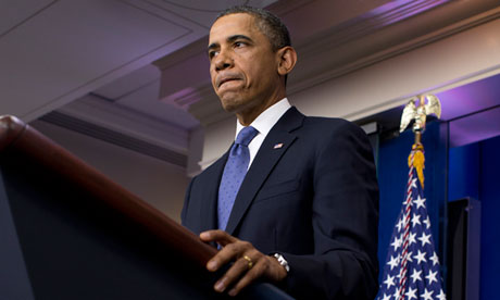 President Barack Obama gives a statement on the fiscal cliff negotiations on Friday.