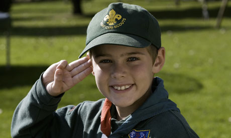 saluting girl