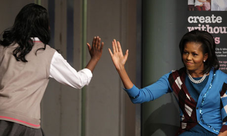 Michelle Obama and pupil of EGA