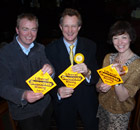 Tim Farron, Jo Stephenson and Hilary Stephenson