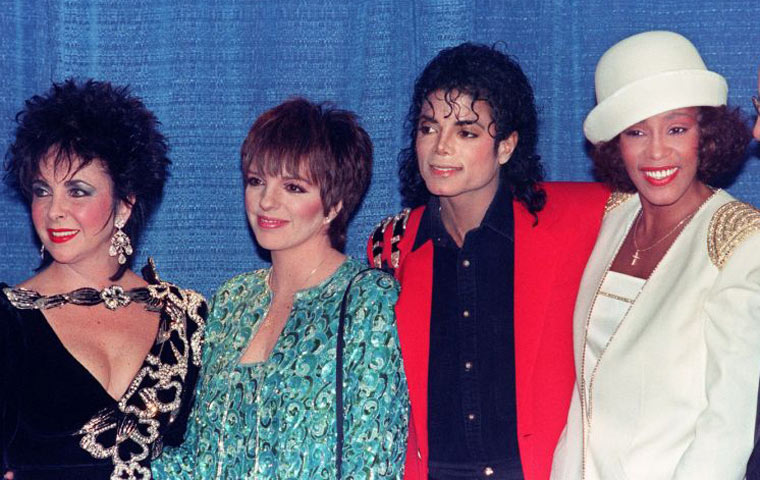 Whitney Houston with Michael Jackson