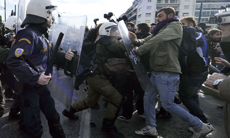 Greek police clash with protesters in Athens