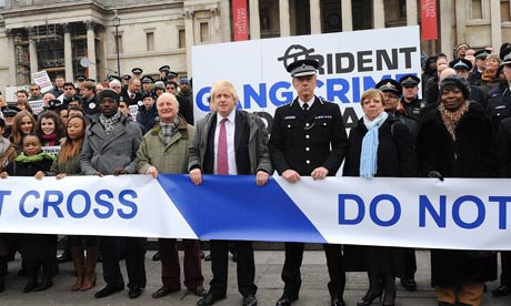 Boris Johnson and Bernard Hogan-Howe launch the gang crime command