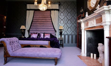 A bedroom in Emma Harrison's home, Thornbridge Hall