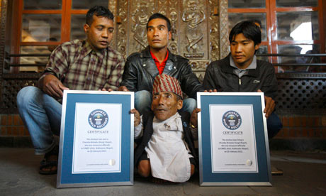 World's shortest man Chandra Bahadur Dangi, 72, Nepal