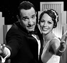 The Artist, starring Jean Dujardin and Berenice Bejo, above, has been nominated for 10 Oscars.