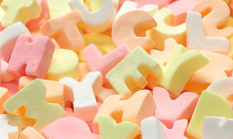 Alphabet candy