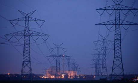 The Unterweser nuclear power plant near Stadland, Germany